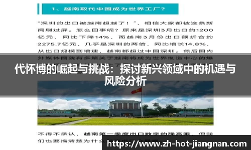代怀博的崛起与挑战:探讨新兴领域中的机遇与风险分析